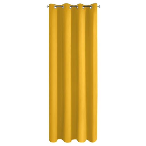 Valmis verho silmukoilla PARISA 140x250 Design91 sinappi