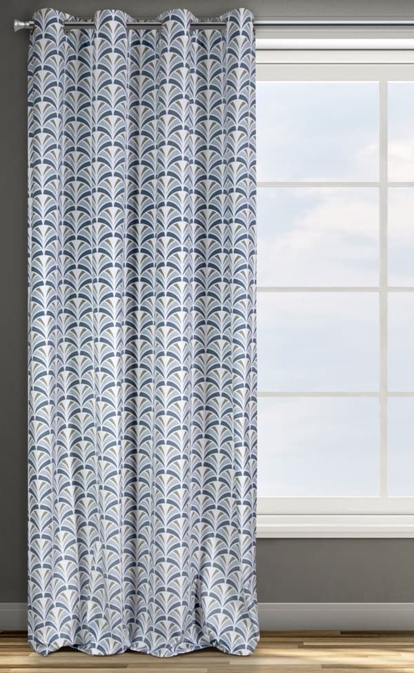 Valmis verho silmukoilla ABEL 140x250 Design91 terästä