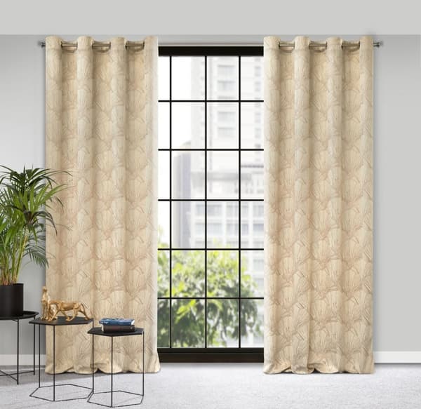 Færdiglavet gardin med øjer GOJA 140x250 Pierre Cardin Eurofirany creme
