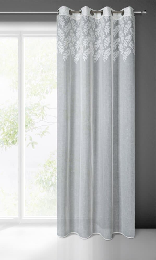 Färdig gardin med öljetter ANET 140x250 Eurofirany vit
