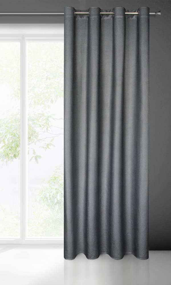 Färdig gardin med öljetter DARCY 140x250 Eurofirany svart