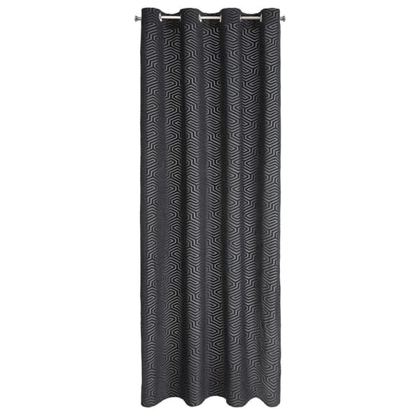 Färdig gardin med öljetter INGA 140x250 Pierre Cardin Eurofirany svart