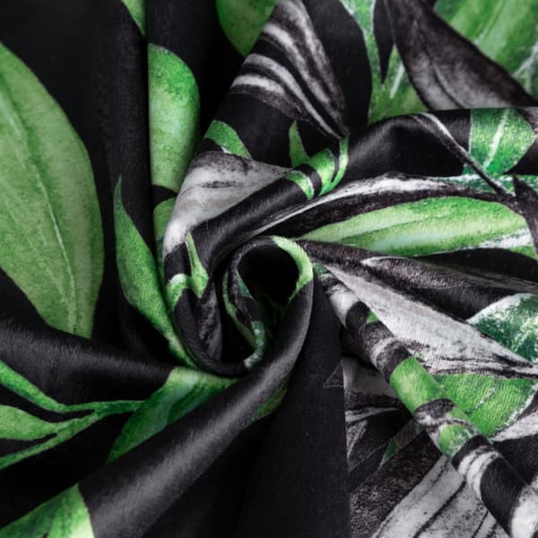 Valmis verho silmukoilla ZOJA 140x250 Pierre Cardin Eurofirany vihreät oksat