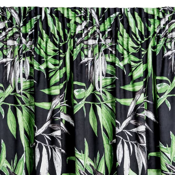 Færdiglavet gardin på tape ZOJA 140x270 Pierre Cardin Eurofirany grønne grene