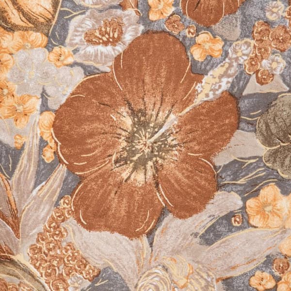 Færdiglavet gardin med øjer DIANA 140x250 Eurofirany ingefærblomster