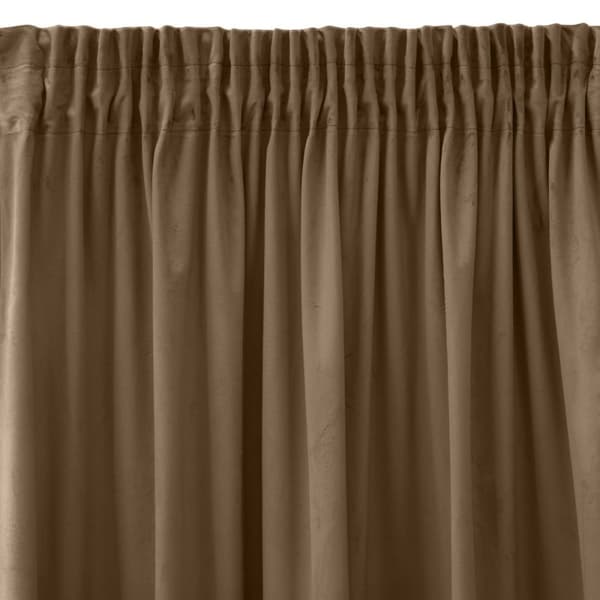 Færdiglavet gardin på tape SIBEL 140x270 Pierre Cardin Eurofirany brun