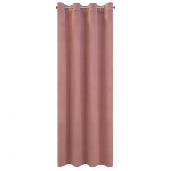 Færdiglavet gardin med øjer MILO 140x250 Eurofirany mørk pink
