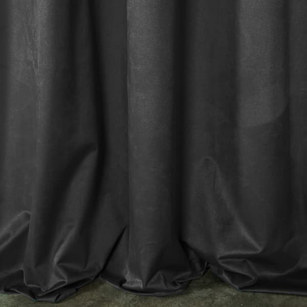Færdigsyet gardin med øjer ROSA 140x250 Design91 sort