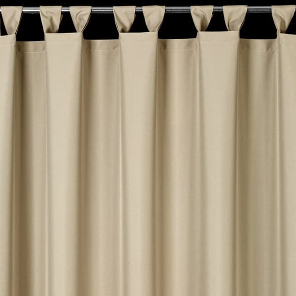 Færdiglavet gardin med seler, vandtæt, GARDEN 155x220, have, beige