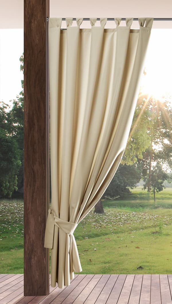 Valmiit verho henkselit, vedenpitävä, GARDEN 155x240, puutarha, beige