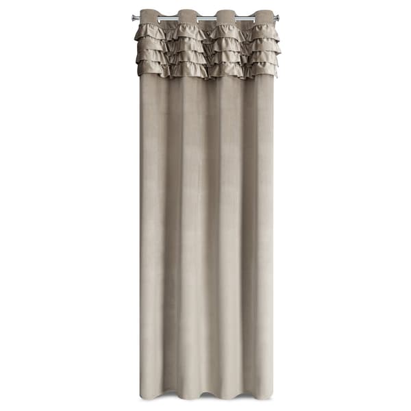 Färdig gardin med öljetter ERIN 140x250 Eurofirany beige med volanger