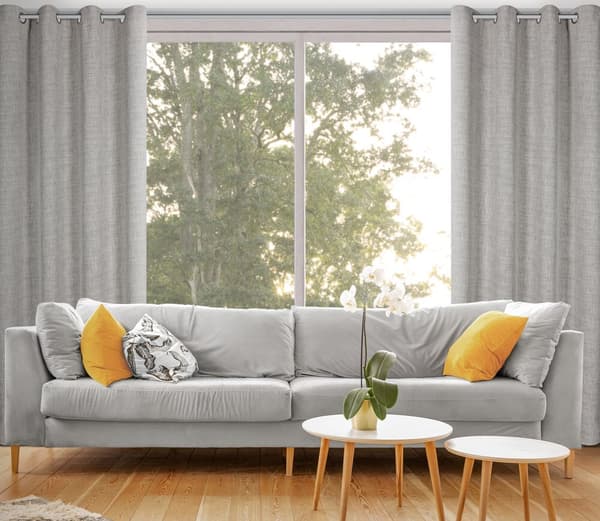 Færdiglavet gardin med øjer ROMA 140x250 Eurofirany beige hygge