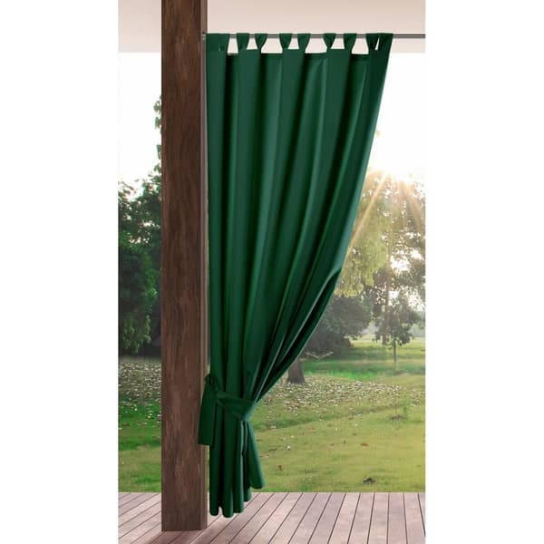Färdiggjord gardin med hängslen, vattentät, TRÄDGÅRD 155x200, trädgård, mörkgrön
