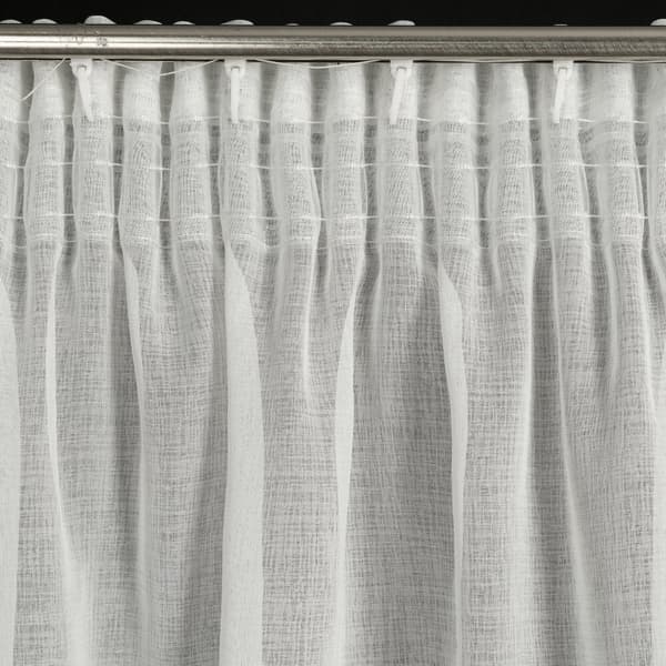 Valmis verho teipillä KLEO 350x270 Eurofirany valkoinen koristeltu zirkoneilla