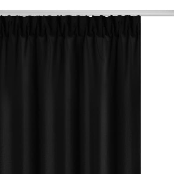 Færdiglavet gardin på tape VIVA 140x300 semi-mørklægning sort