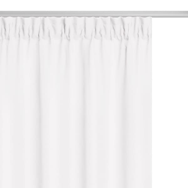 Färdig gardin på tejp VIVA 140x270 semi-blackout vit