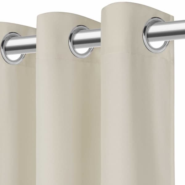 Færdiglavet gardin med øjer VIVA 140x250 lys beige