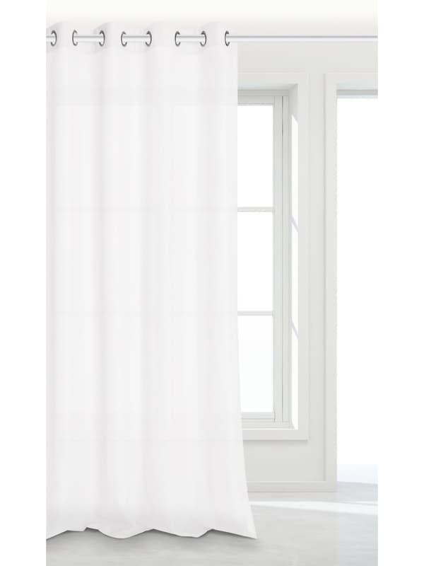 Färdig gardin med öljetter VIVA 140x250 vit