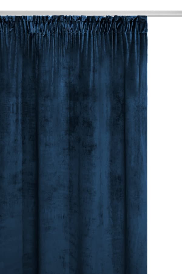 Valmis verho teipillä VELVET SOFT 140x270 veluuri laivastonsininen