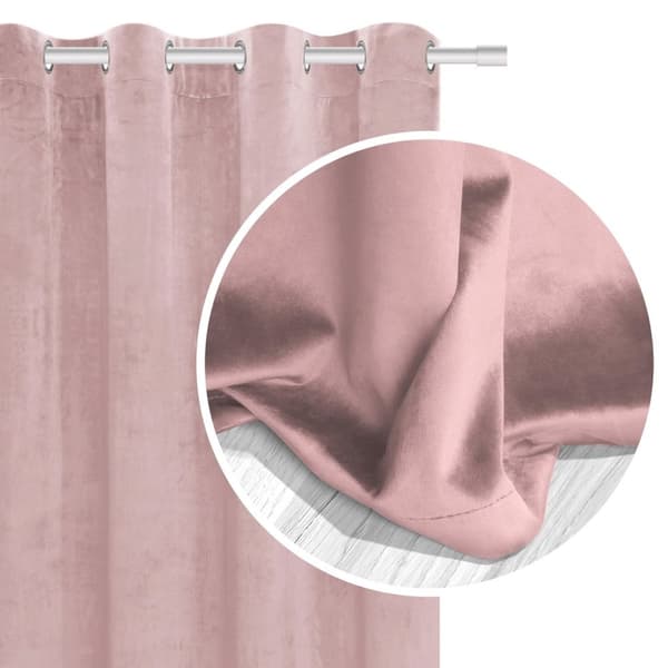 Færdiglavet gardin med øjer VELVET SOFT 140x250 fløjlspulver
