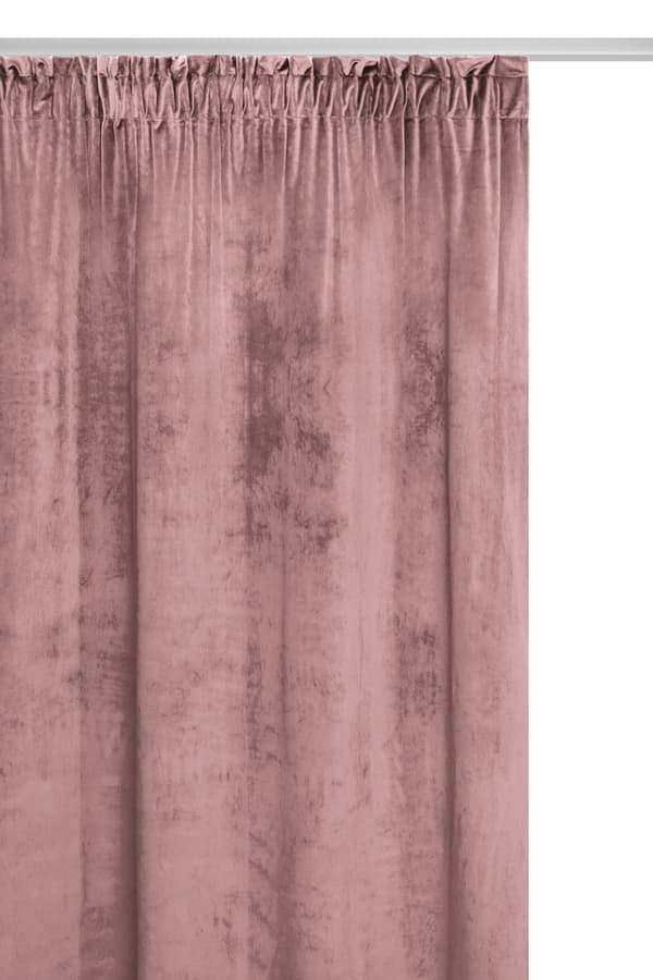 Färdig gardin på tejp VELVET SOFT 140x270 sammetspulver