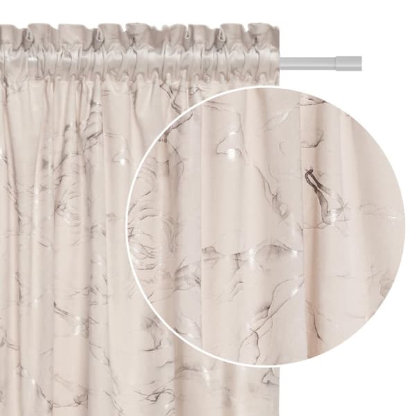 Valmis verho teipillä MARMY 140x270 veluuri puolipimennys vaalea beige