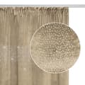 Miniatyrbillede 1 af 4: Færdiglavet gardin på tape Skinnende 140x270 fløjl med krystaller beige