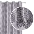Miniatyrbillede 1 af 4: Færdiglavet gardin med øjer HÅRDT 140x250 mørklægningsjacquard sølv