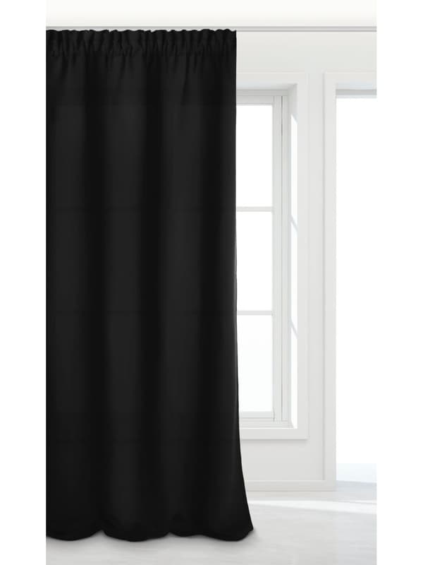Valmis verho teipillä HOLD 140x270 blackout musta