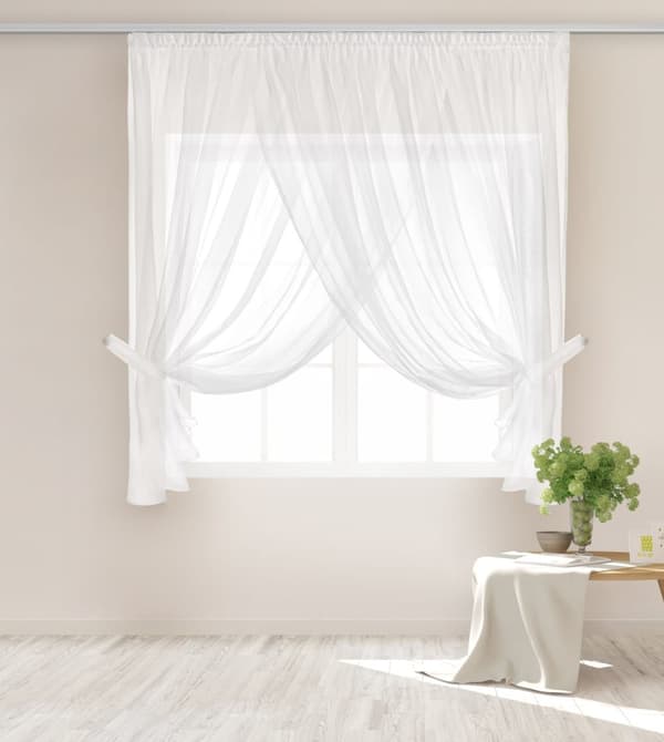 Valmis verho teipillä EMPORIO 400x150 valkoinen