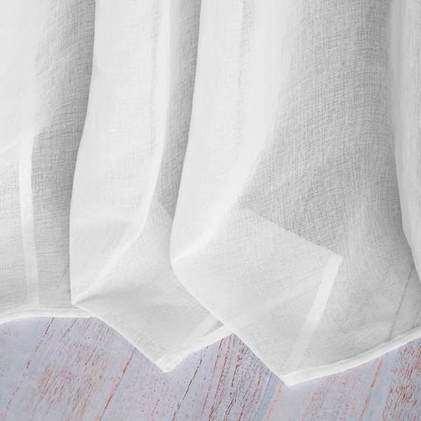 Valmis verho silmukoilla BOHO 140x250 valkoinen pitsillä
