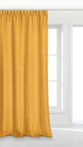Pikkukuva 2 / 5: Valmis verho teipillä CRYSTAL 140x250 sinappia kristallilla