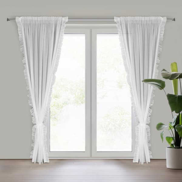 Færdiglavet gardin på tape KATHY 140x270 Eurofirany hvid