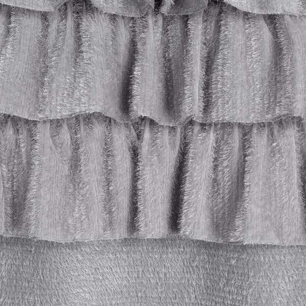Färdig gardin med öljetter AGIS 140x250 Eurofirany silver mohair volanger