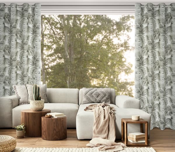 Valmis verho silmukoilla ZORA 140x250 Eurofirany valkoinen