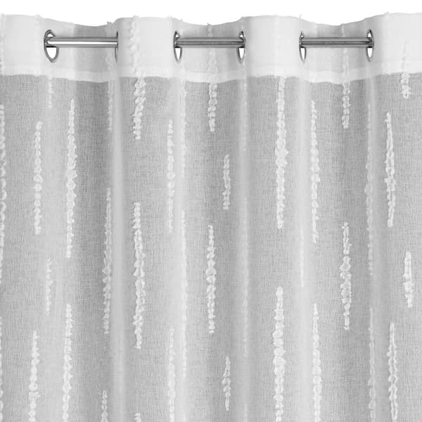 Färdig gardin med öljetter ALENI 140x250 Eurofirany vit