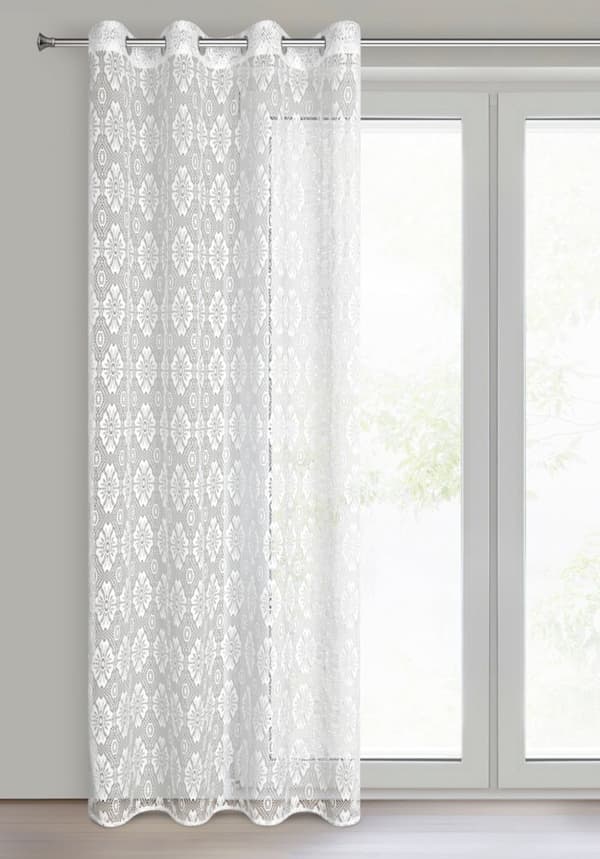 Färdig gardin med öljetter IGA 140x250 Eurofirany vit