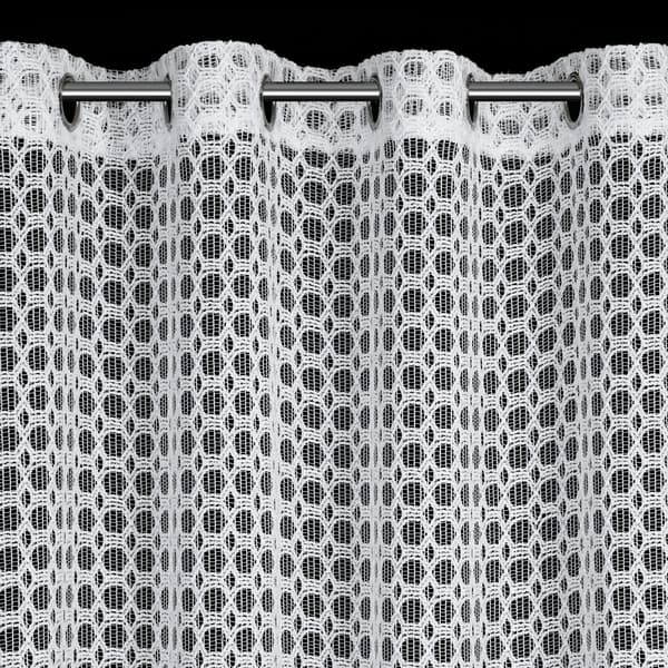 Färdig gardin med öljetter CARMEN 140x250 Eurofirany vit