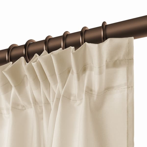 Färdig vattentät gardin på tejp 140x250 GAIA terrass ljus beige