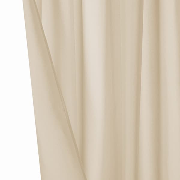 Färdig vattentät gardin på tejp 140x250 GAIA terrass ljus beige