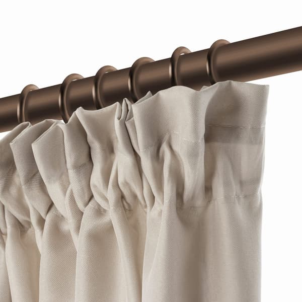Färdig gardin på tejp vattentät 140x250 GAIA terrass taupe