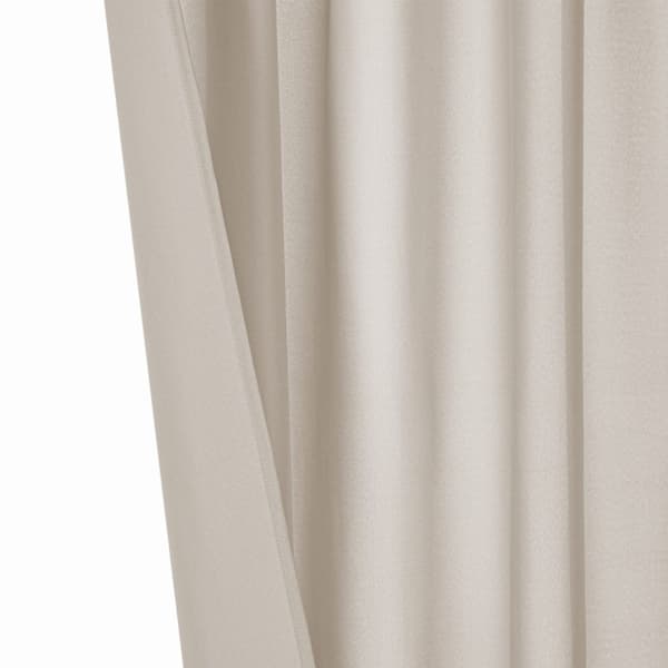 Färdig gardin på tejp vattentät 140x250 GAIA terrass taupe