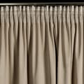 Pikkukuva 9 / 11: Valmis verho teipillä CARLI 140x270 Eurofirany sametti tumma beige röyhelöt strassit