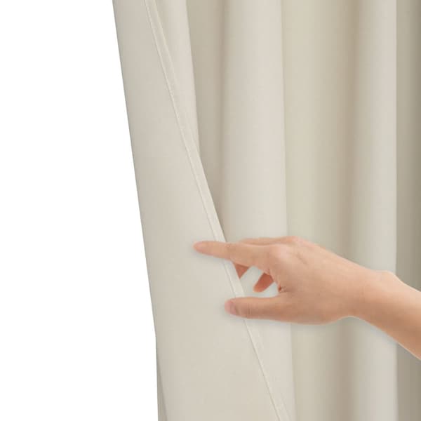 Färdiggjord gardin på tejp VIVA 140x300 semi-blackout ljus beige