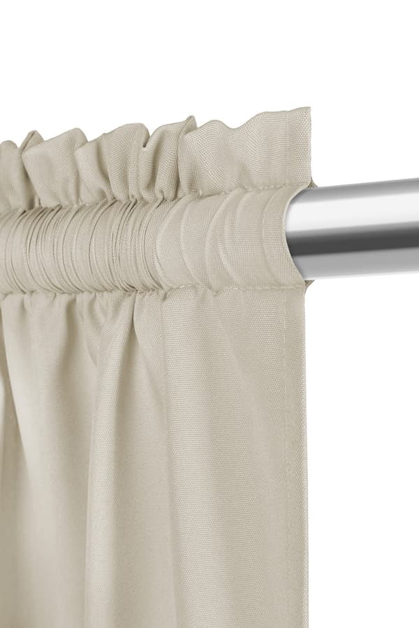 Färdiggjord gardin på tejp VIVA 140x300 semi-blackout ljus beige