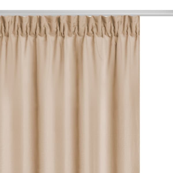 Färdiggjord gardin på tejp VIVA 140x270 semi-blackout beige