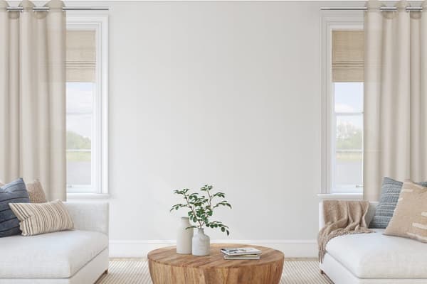 Færdiglavet gardin med øjer VIVA 140x250 taupe