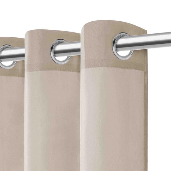 Færdiglavet gardin med øjer VIVA 140x250 taupe