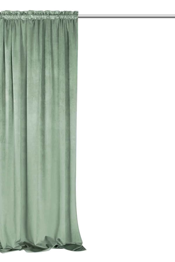 Færdiglavet gardin på tape VELVET SOFT 140x300 fløjlssalvie