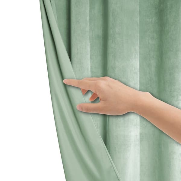 Færdiglavet gardin på tape VELVET SOFT 140x300 fløjlssalvie